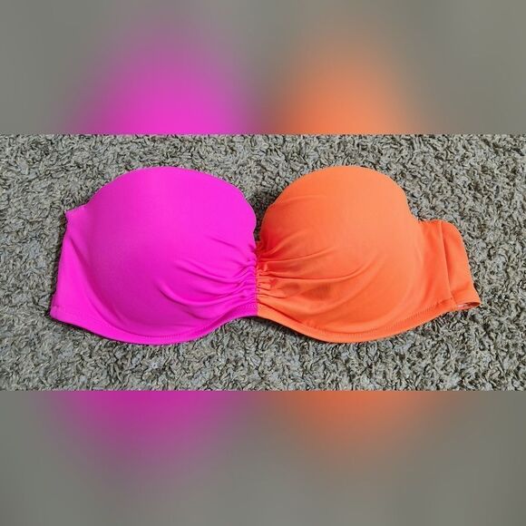 Victoria’s Secret 36C color block bikini top - Picture 1 of 6
